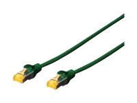 DIGITUS CAT 6A S/FTP Patchkabel, 7m, grün