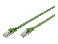 DIGITUS CAT 6A S/FTP Patchkabel, PUR (TPU), 2m, grün