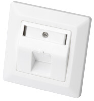 DIGITUS Leerdose Keystone Module,1xRahmen 80x80mm+Zentralp.