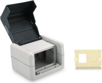 DIGITUS Anschlussdosen-Set, 2xKeystone Module, IP44, Deckel