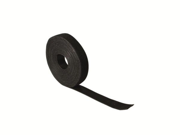 Logilink Kabelbinder mit Klettverschluss schw. 2cm x 10m