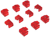 Logilink RJ45 Port Blocker Set 10Stück rot