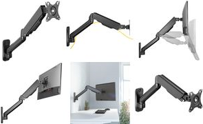 Logilink Monitorwandhalterung 17-32",Gasdruckfeder, 90-540mm