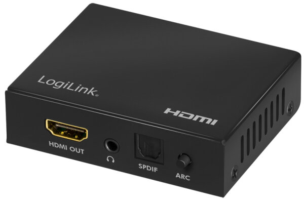 Logilink HDMI-Audio-Extraktor,2CH/5.1CH,SPDIF,4K/60Hz,schw.