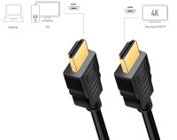 Logilink HDMI-Kabel A/M zu A/M, 4K/60 Hz, CCS, schwarz, 1,0m