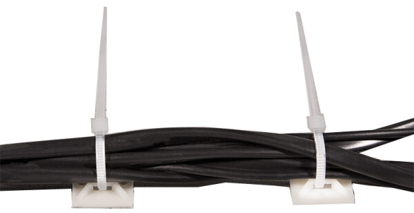 Logilink Kabelbinderhalter  ABS  100Stk selbstklebend 4x4cm