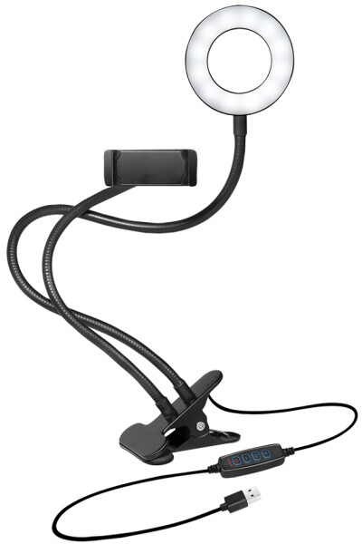 Logilink Smartphone-Ringlicht-Klemmhalterung, DM  8.5cm