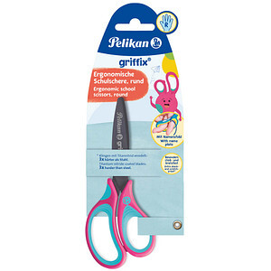 Pelikan griffix Schulschere rund  Rechtshänder LovelyPink Blister