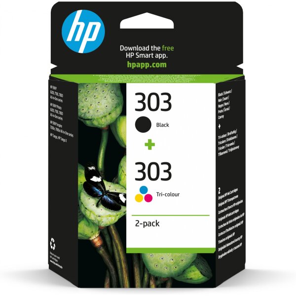 HP 303      Schwarz+Dreifarbig  Tintenpatrone