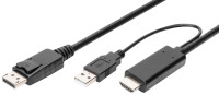 DIGITUS 4K HDMI Adapterkabel - HDMI auf DisplayPort 2m