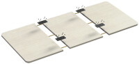 Logilink Holztischplatte 3-geteilt, 1200x600mm, Naturholz