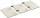 Logilink Holztischplatte 3-geteilt, 1200x600mm, Naturholz