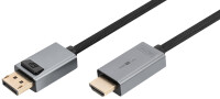 DIGITUS DisplayPort Adapterkabel, DP - HDMI Typ A 1m