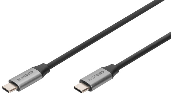 DIGITUS Anschlusskabel USB3.0/C -> C        St/St 1m schwarz