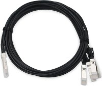 DIGITUS Kabel QSFP+ to 4XSFP+ 40G DAC  1.0m schwarz