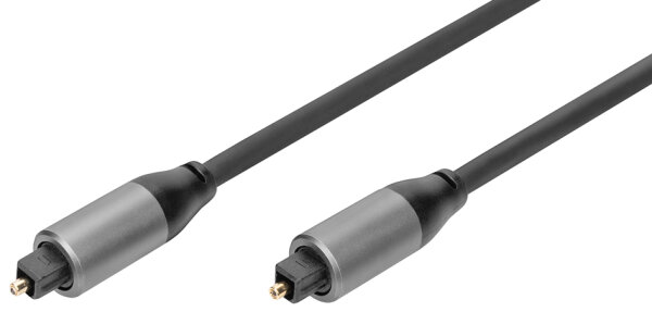 DIGITUS Toslink-Verbindungskabel St/St 3m schwarz
