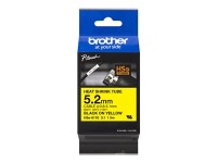 Schrumpfschlauchkassette Brother  5,2mm gelb/schwarz HSE611E