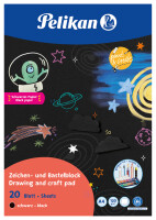 Pelikan Zeichen-Bastelbl. C4 A4, 20 Bl. Schw. Blauer Engel