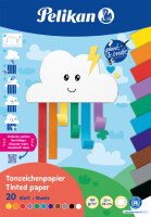 Pelikan Tonpapier Block TZPB, 20 Blatt, 23x33cm, Rainbow