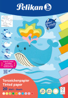 Pelikan Tonpapier Block TZPB, 20 Blatt, 23x33cm, Summer