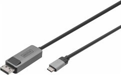 DIGITUS Kabel USB 3.0/C -> DP St/St 8K Bidirektional 3m schw