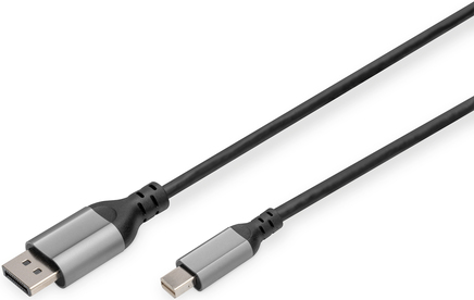 DIGITUS DisplayPort Adapterkabel mini DP->DPort St/St 8K 2m