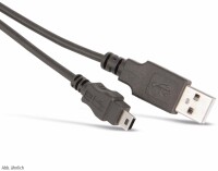 Logilink USB 2.0-Kabel, USB-A/M zu Mini-USB/M, schw., 1,8 m