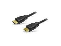 Logilink HDMI-Kabel A/M zu A/M, 4K/30 Hz, schwarz, 0,2 m