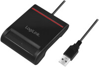 Logilink USB 2.0-Kartenleser, für Smart-ID, schwarz
