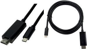 Logilink USB-C Kabel 3.2 Gen1 zu HDMI-A 4K/60 Hz, schw. 1,8m