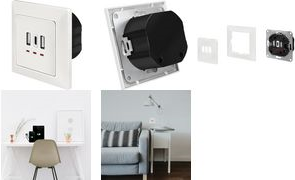 Logilink Unterputz-Steckdose, 2x USB-A, 1x USB-C