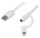 Logilink USB 2.0-Kabel USB-A zu Micro-USB/ Lightning weiß 1m