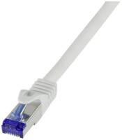 Logilink Patchkabel Ultraflex, Cat.6A, S/FTP, grau, 0,25 m