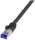 Logilink Patchkabel Ultraflex, Cat.6A, S/FTP, schwarz, 0,5 m
