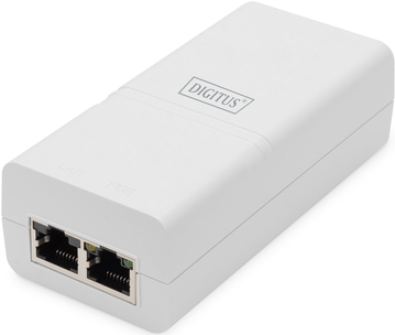 DIGITUS Gigabit Ethernet PoE Injektor 802.3at 30W weiß