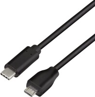 Logilink USB 2.0 Kabel, C/M zu Micro-USB/M 0,5m schwarz
