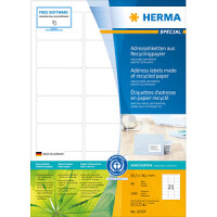 HERMA Etiketten A4 63,5x38,1   mm Rec.Blauer Engel 1680 St.