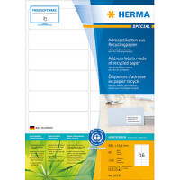 HERMA Etiketten A4 99,1x33,8   mm Rec.Blauer Engel 1280 St.