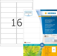 HERMA Etiketten A4 99,1x33,8   mm Rec.Blauer Engel 1280 St.