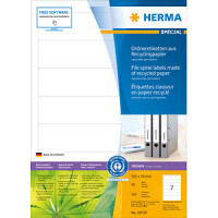 HERMA Ordneretik. A4 192x38    mm Rec.Blauer Engel  560 St.