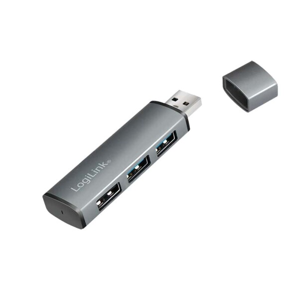 Logilink USB 3.2 HUB 3-port, Gen2 mit Aluminiumgehäuse