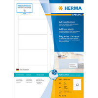 HERMA Inkjet Adresset. A4 weiß 88,9x46,6 mm Papier...