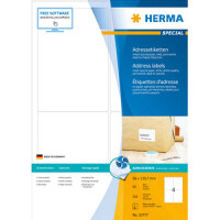 HERMA Inkjet Adresset. A4 weiß 96x139,7  mm Papier...