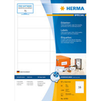HERMA Inkjet-Etiketten A4 weiß 97x33,8   mm Papier 1280 St.