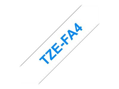 Textilband Brother 18mmx3m weiß/blau (Aufbügelband) TZEFA4