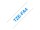 Textilband Brother 18mmx3m weiß/blau (Aufbügelband) TZEFA4