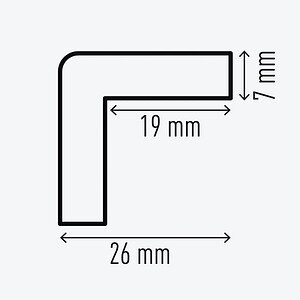 DURABLE Eckschutzprofil C19  gelb/schwarz selbstklebend 1m