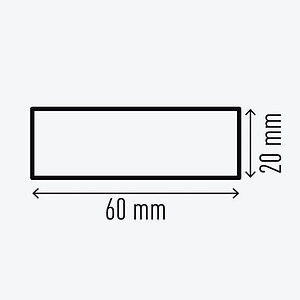 DURABLE Flächenschutzprofil S20  gelb/schwarz selbstkl 1m