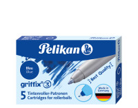 Pelikan Tintenschreiberpatronen T1R/5 blau FSC 5 Stück