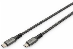 DIGITUS Anschlusskabel USB4.0/C -> C  40Gbit/s    1m schwarz